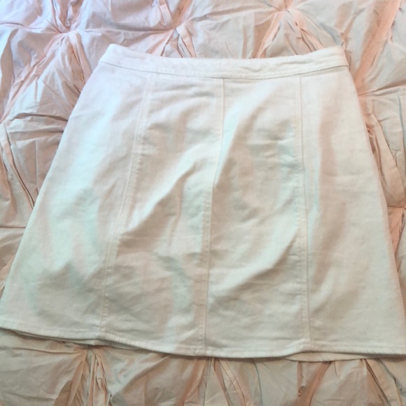 White Jean Skirt - Picture 2 of 3
